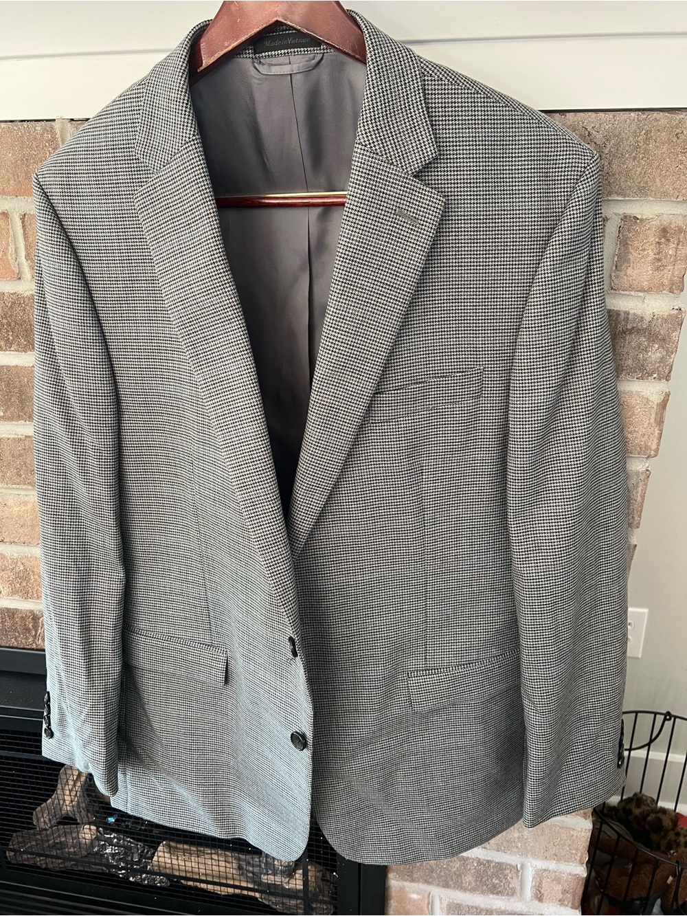 Ralph Lauren Black & Gray Micro-Check Sport Coat